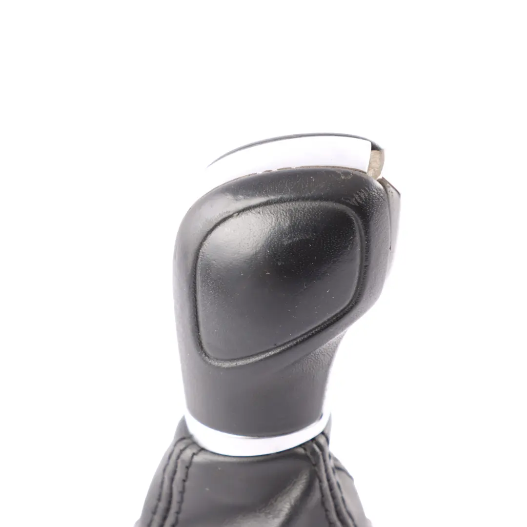 VW Volkswagen Touareg 7P Black Leather Selector Lever Gear Stick Knob - SKU RHD-7P2713203A - Part number 7P2713203A
