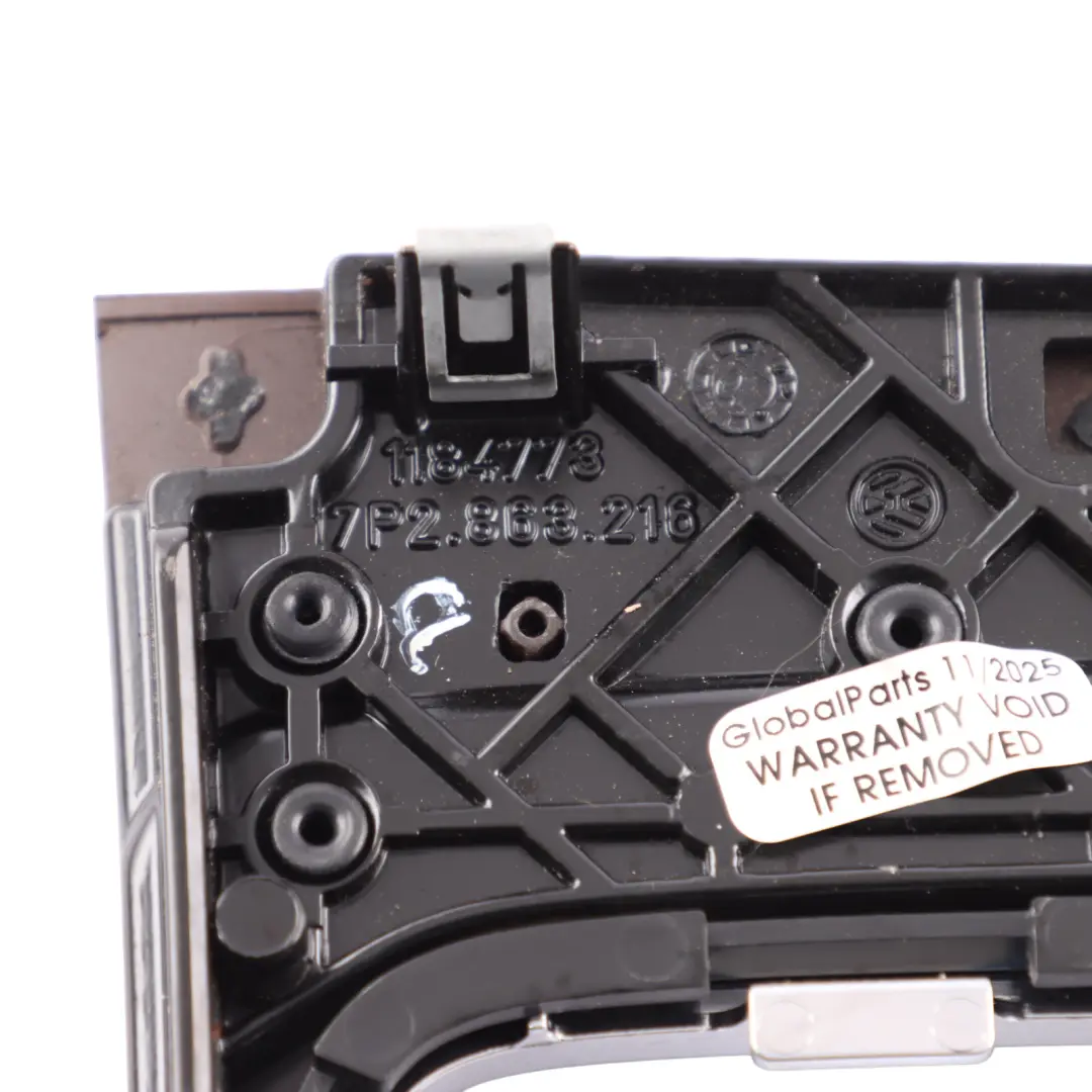 Volkswagen Touareg 7P Gear Stick Trim Cover Cup Holder Nut Tree Brown - SKU RHD-7P2863216 - Part number 7P2863216