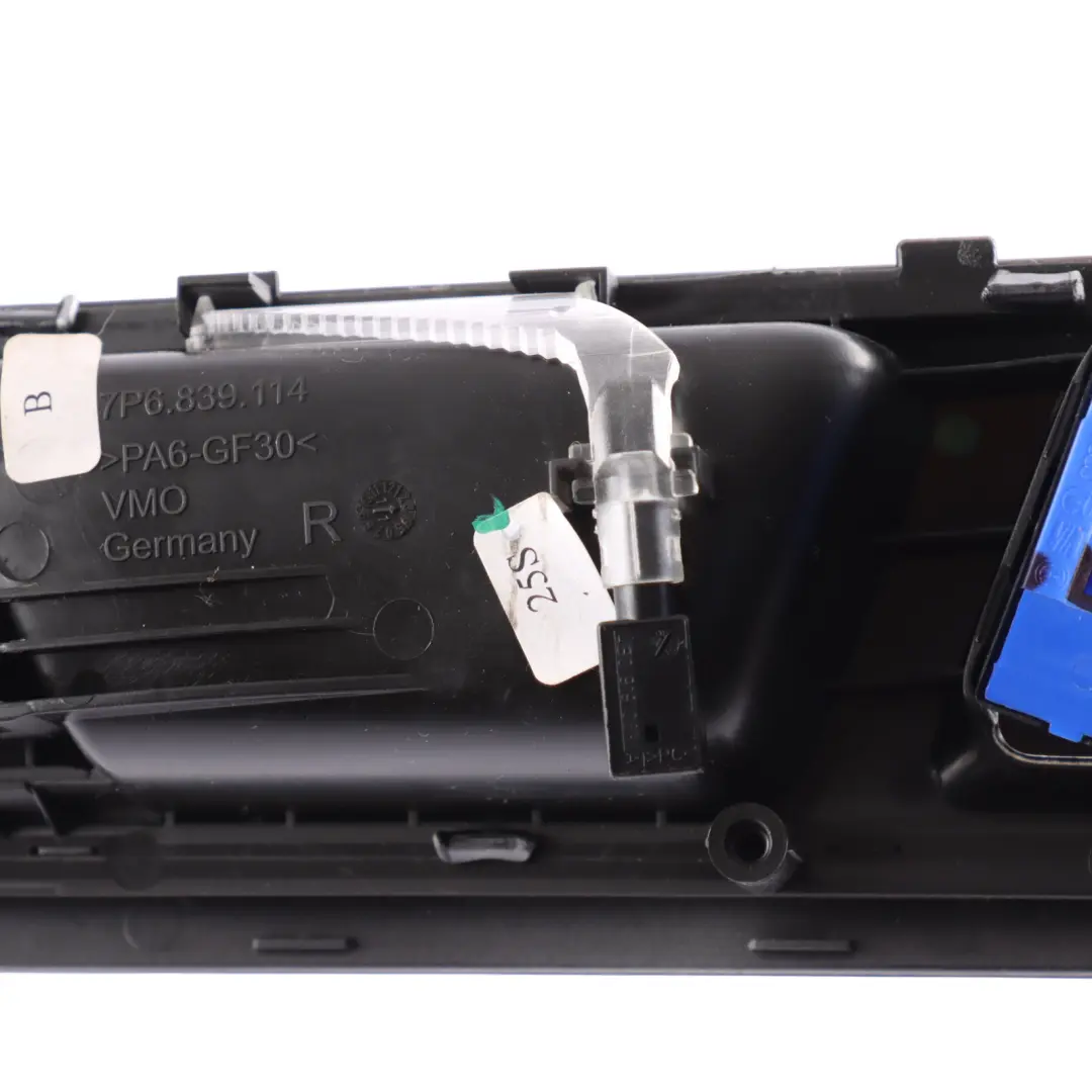 7P Door Grab Handle Interior Trim Panel Rear Right O/S 7P6839114 to VW Touareg with Part number 7P6867470B VW Touareg 7P Door Grab Handle Interior Trim Panel Rear Right O/S 7P6839114 - SKU 7P6867470B - Part number 7P6867470B