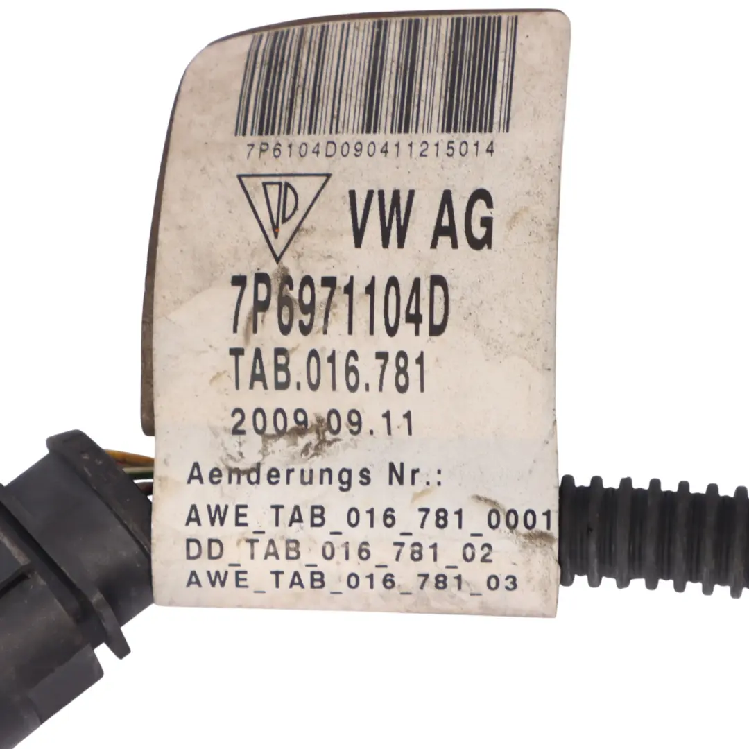 7P Parking Sensor Wiring Rear Bumper Loom Cable to Volkswagen VW Touareg with Part number 7P6971104D Volkswagen VW Touareg 7P Parking Sensor Wiring Rear Bumper Loom Cable - SKU RHD-7P6971104D - Part number 7P6971104D