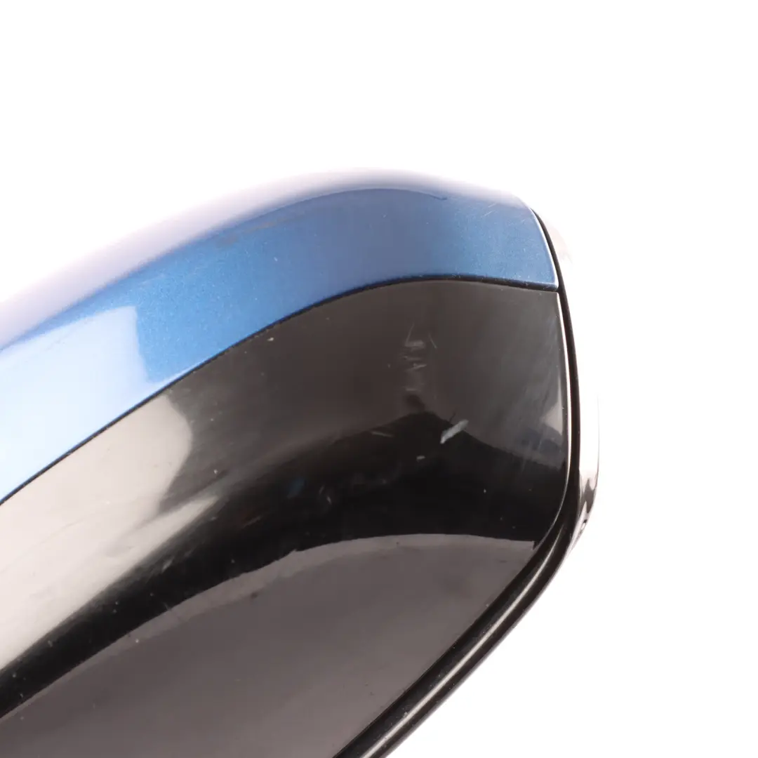 Wing Mirror High Gloss Dip Power Fold Left N/S Monte Carlo Blue - B05 to BMW F10 M5 with Part number 8049333 BMW F10 M5 Wing Mirror High Gloss Dip Power Fold Left N/S Monte Carlo Blue - B05 - SKU RHD-8049333-MCB - Part number 8049333