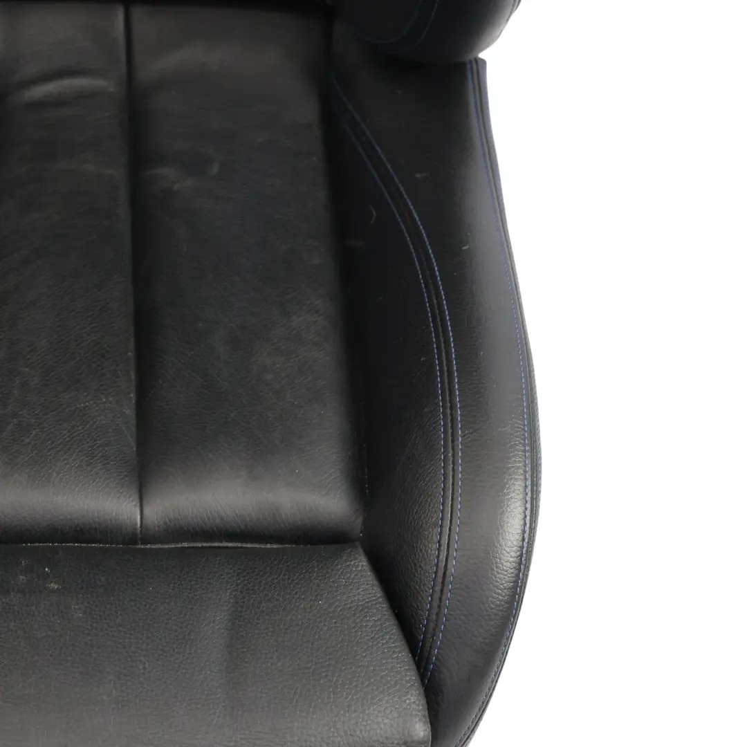 BMW F33 Front Seat Sport Memory Heated Black Leather Blue Stitching Right O/S - SKU RHD-8062620-2 - Part number 8062620