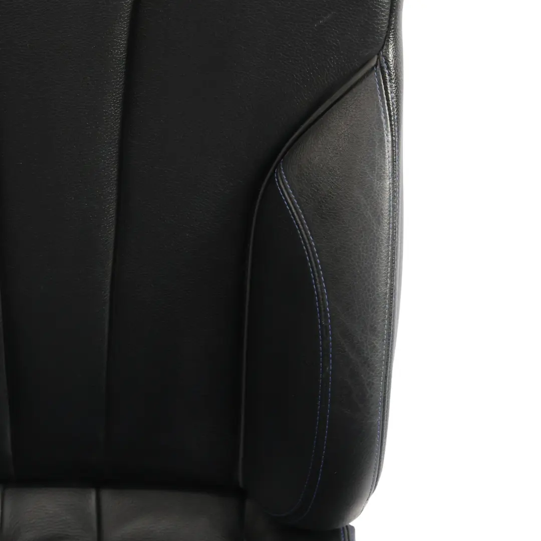 Front Seat Sport Memory Heated Black Leather Blue Stitching Right O/S to BMW F33 with Part number 8062620 BMW F33 Front Seat Sport Memory Heated Black Leather Blue Stitching Right O/S - SKU RHD-8062620-2 - Part number 8062620