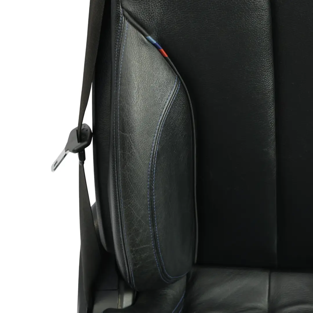BMW F33 Front Seat Sport Memory Heated Black Leather Blue Stitching Right O/S - SKU RHD-8062620-2 - Part number 8062620