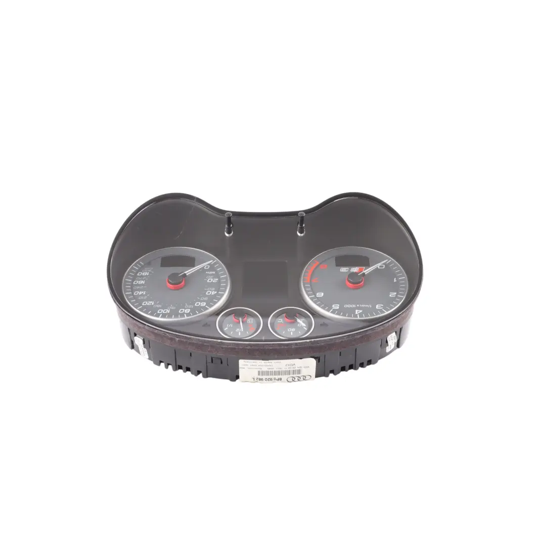 Audi S3 8P Petrol Instrument Cluster Speedo Clocks Meter Manual - SKU RHD-8P0920982L - Part number 8P0920982L