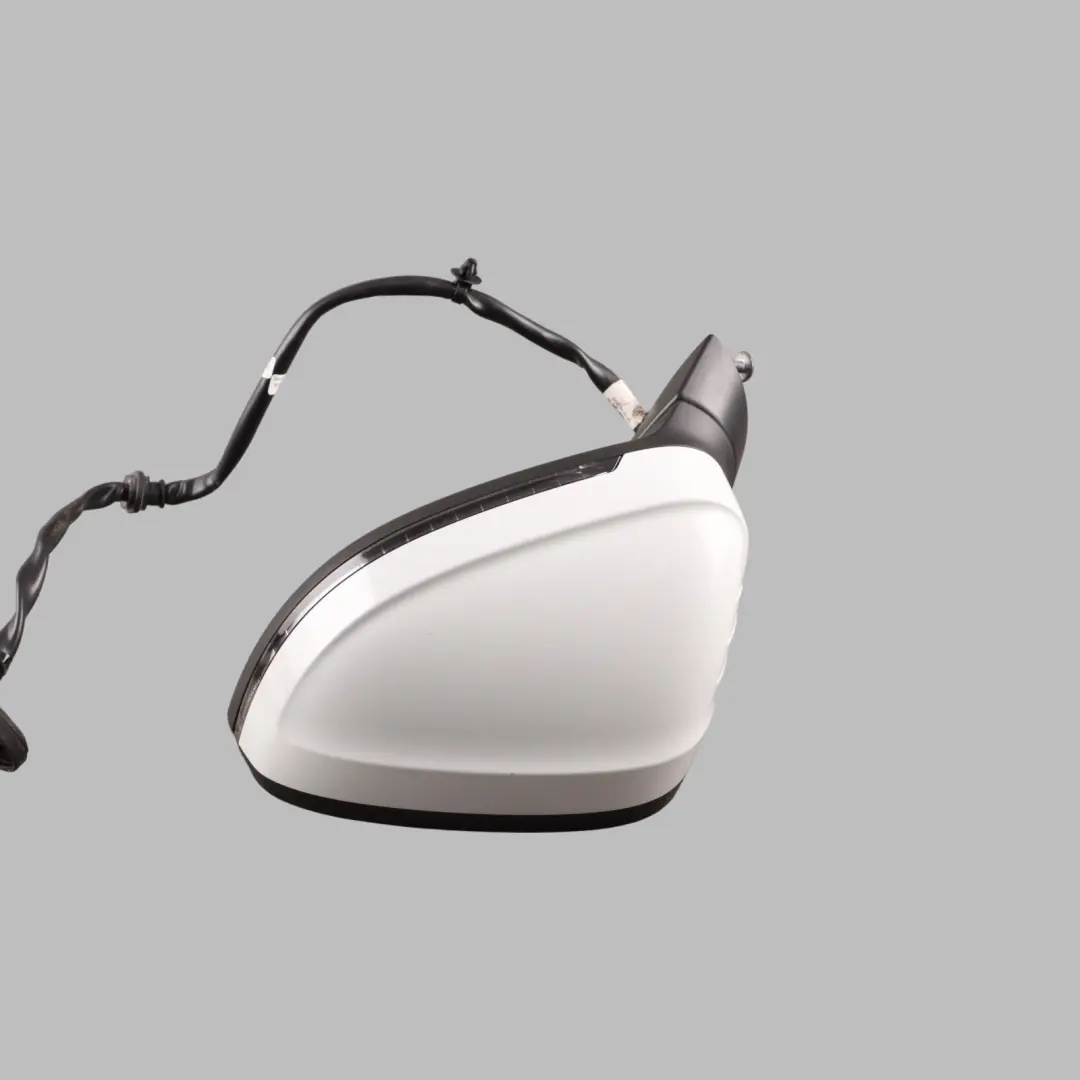 Audi A4 B9 Electric Wing Mirror Left O/S Glacier White Pearl - S9R - SKU RHD-8W2857409A-MGW - Part number 8W2857409A