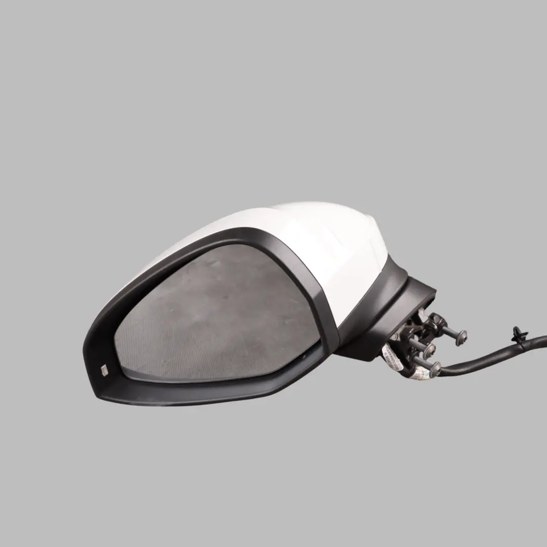 Audi A4 B9 Electric Wing Mirror Left O/S Glacier White Pearl - S9R - SKU RHD-8W2857409A-MGW - Part number 8W2857409A