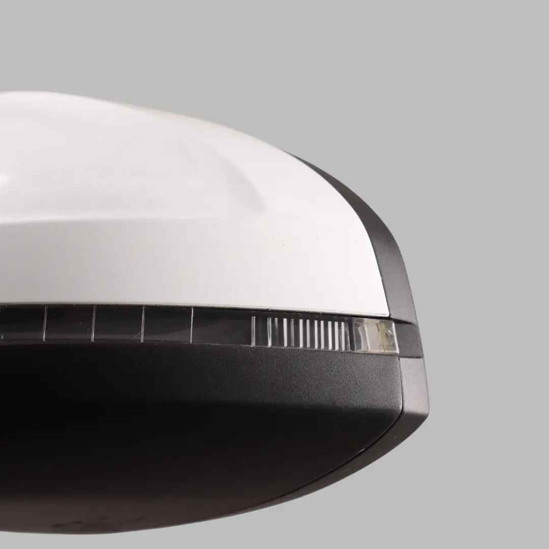 Audi A4 B9 Electric Wing Mirror Left O/S Glacier White Pearl - S9R - SKU RHD-8W2857409A-MGW - Part number 8W2857409A