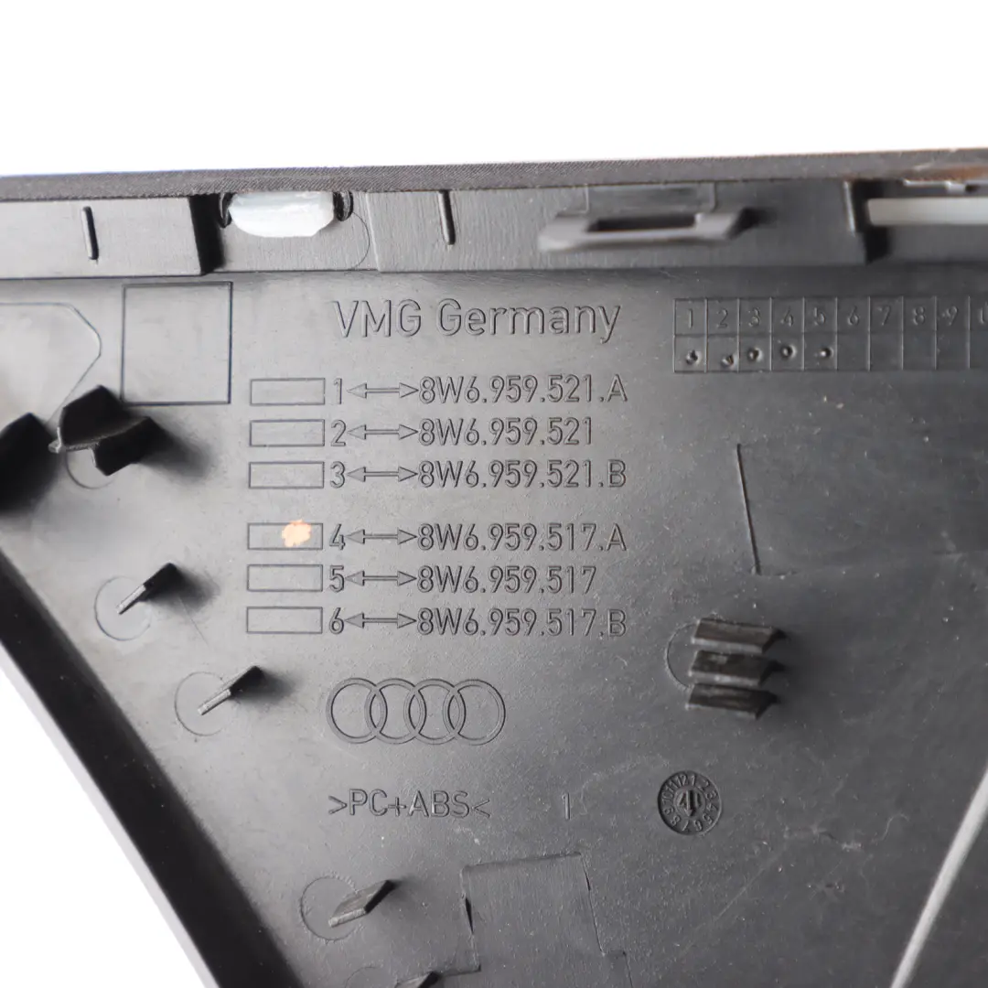 Audi A5 F5 Door Panel Interior Handle Trim Pull Grab Front Left N/S - SKU RHD-8W6959517A - Part number 8W6959517A