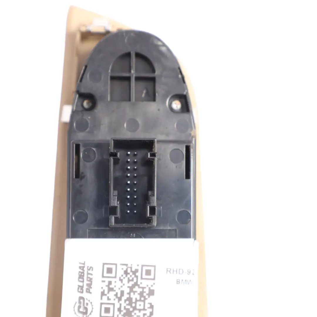 Switch Window Lifter Driver's Side Power Fold Beige to BMW 3 Series E90 E91 with Part number 9217343 BMW 3 Series E90 E91 Switch Window Lifter Driver's Side Power Fold Beige - SKU RHD-9217349 - Part number 9217343