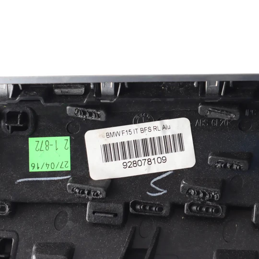 BMW X5 F15 X6 F16 Front Dashboard Panel Trim Cover Satin Polished - SKU RHD-9280781 - Part number 9280781