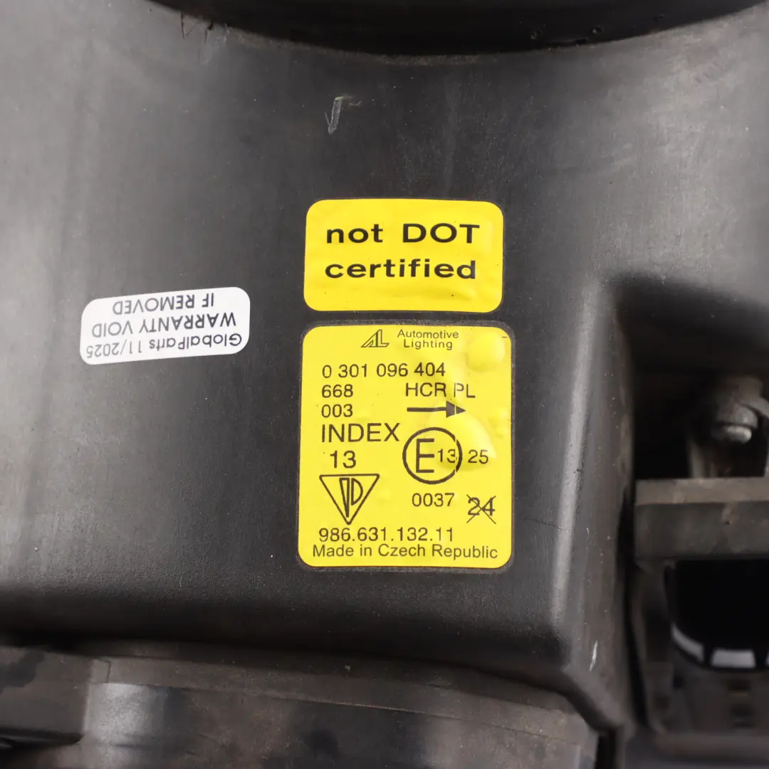 Porsche Boxster 986 Headlight Head Lamp Front Right O/S Bosch - SKU RHD-98663113207 - Part number 98663113207