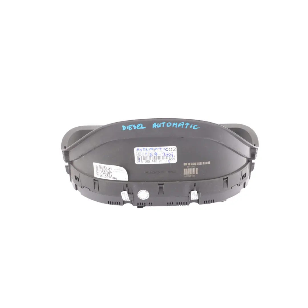 Mercedes W169 Instrument Cluster Speedometer Diesel Automatic - SKU RHD-A1694402511 - Part number A1694402511