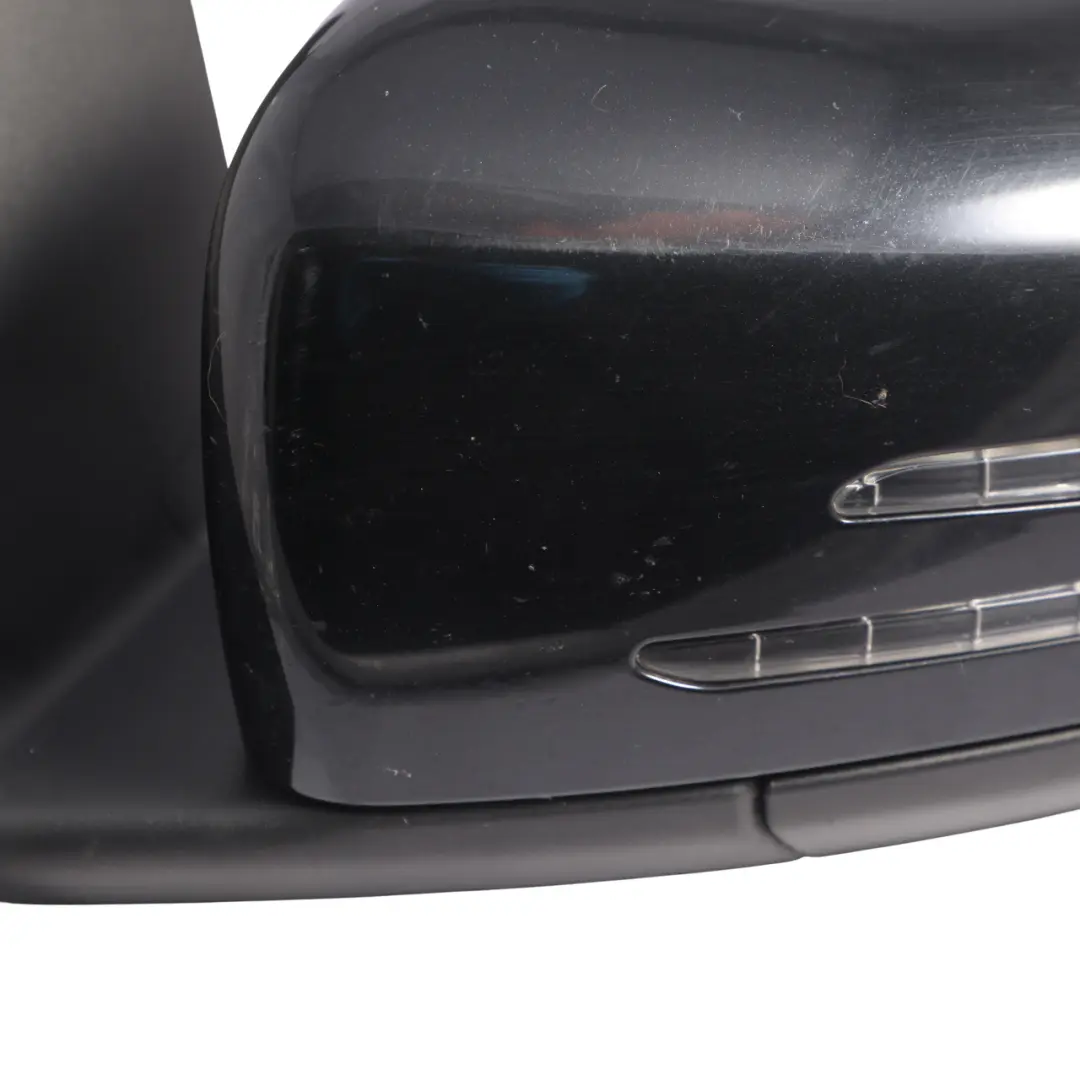 Wing Mirror Door Left N/S Outside Kosmos Black Metallic - 191 to Mercedes W176 with Part number A1768100176 Mercedes W176 Wing Mirror Door Left N/S Outside Kosmos Black Metallic - 191 - SKU RHD-A1768100176-KB - Part number A1768100176