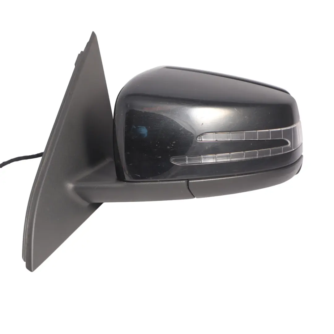 Wing Mirror Door Left N/S Outside Kosmos Black Metallic - 191 to Mercedes W176 with Part number A1768100176 Mercedes W176 Wing Mirror Door Left N/S Outside Kosmos Black Metallic - 191 - SKU RHD-A1768100176-KB - Part number A1768100176