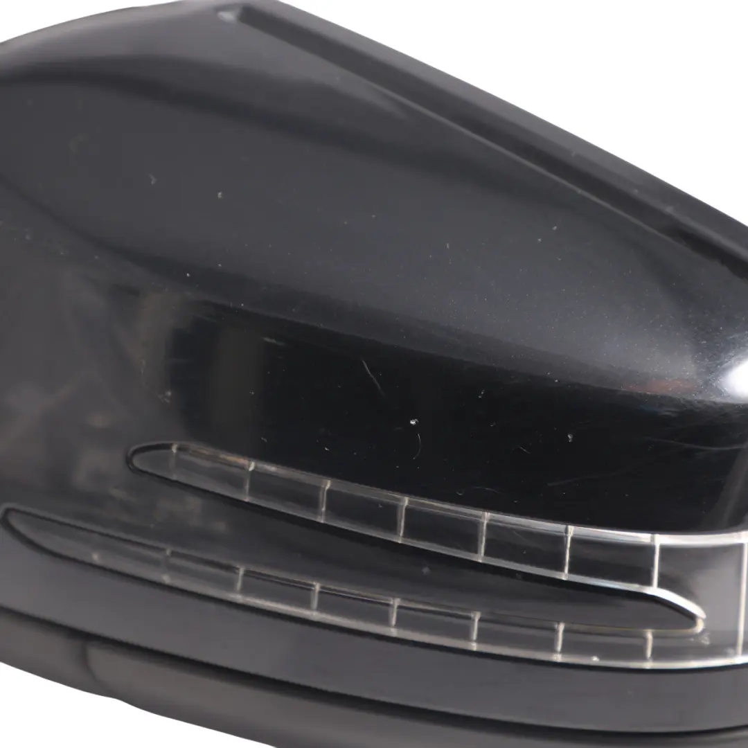 Wing Mirror Door Left N/S Outside Kosmos Black Metallic - 191 to Mercedes W176 with Part number A1768100176 Mercedes W176 Wing Mirror Door Left N/S Outside Kosmos Black Metallic - 191 - SKU RHD-A1768100176-KB - Part number A1768100176