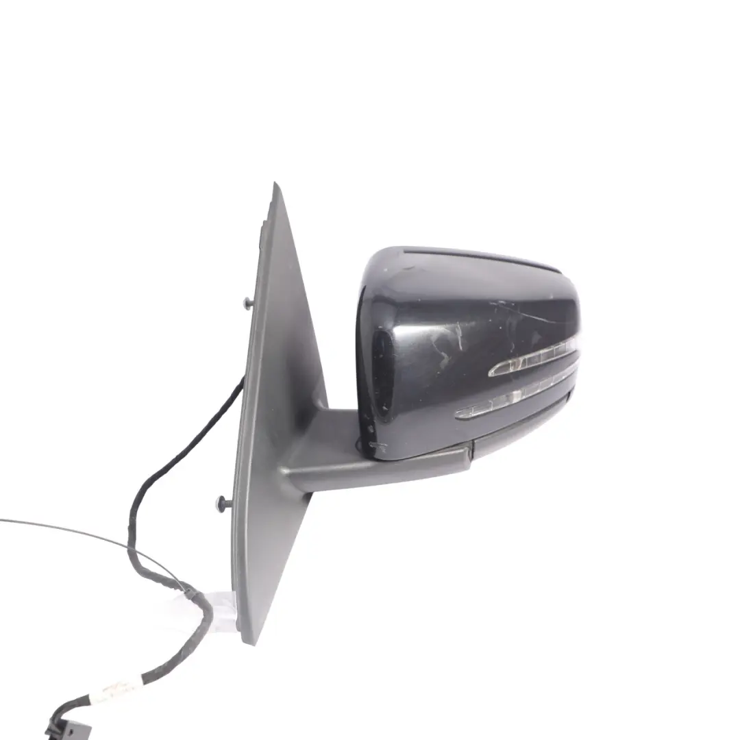 Mercedes W176 Wing Mirror Door Left N/S Outside Kosmos Black Metallic - 191 - SKU RHD-A1768100176-KB1 - Part number A1768100176