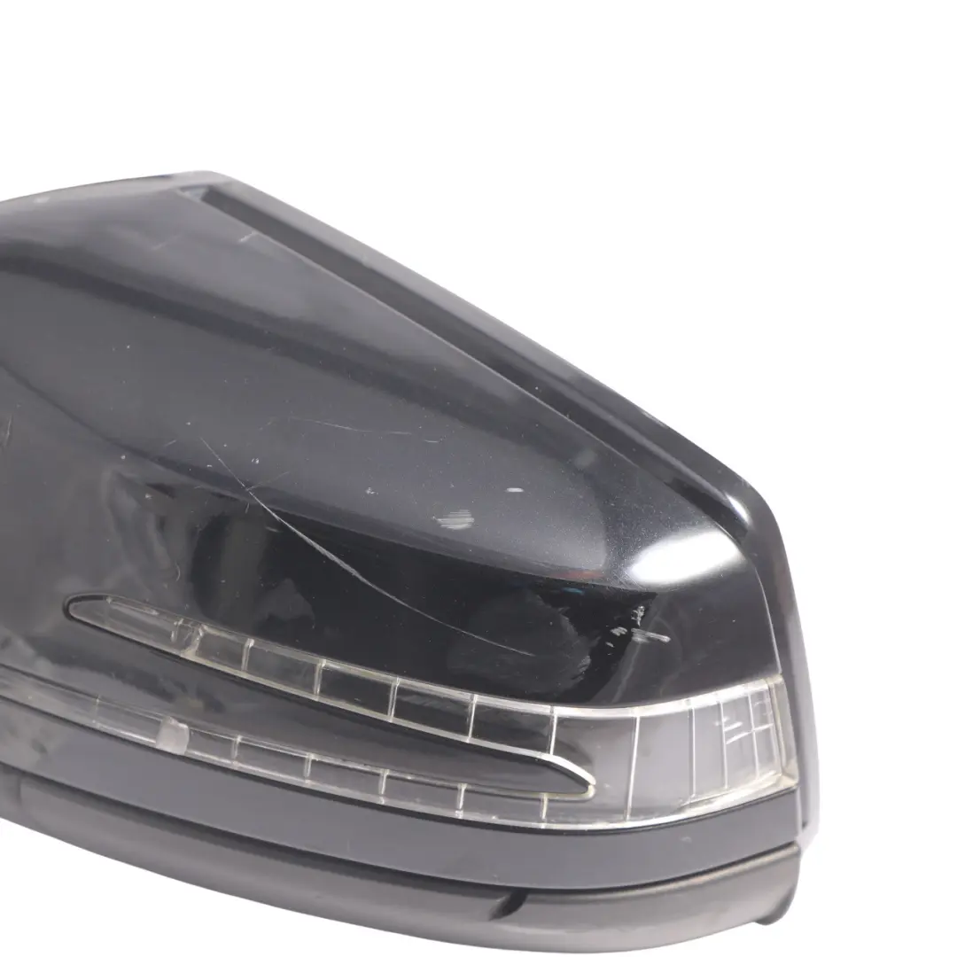 Mercedes W176 Wing Mirror Door Left N/S Outside Kosmos Black Metallic - 191 - SKU RHD-A1768100176-KB1 - Part number A1768100176