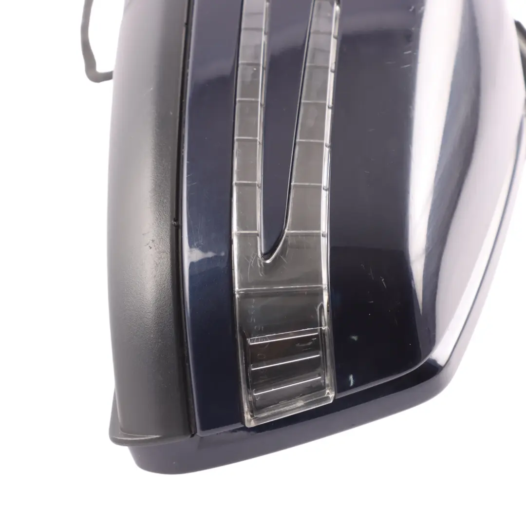 Wing Mirror Power Fold Left N/S Cavansite Blue-890 to Mercedes W176 with Part number A1768100500 Mercedes W176 Wing Mirror Power Fold Left N/S Cavansite Blue-890 - SKU RHD-A1768100500-CVB - Part number A1768100500