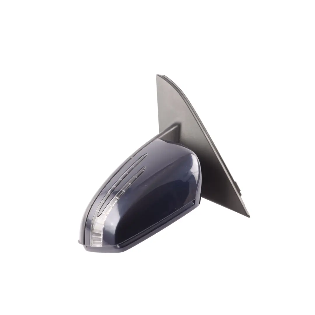 Wing Mirror Power Fold Left N/S Cavansite Blue-890 to Mercedes W176 with Part number A1768100500 Mercedes W176 Wing Mirror Power Fold Left N/S Cavansite Blue-890 - SKU RHD-A1768100500-CVB - Part number A1768100500