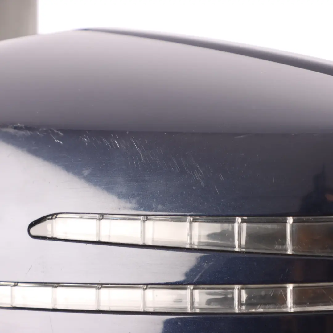 Mercedes W176 Wing Mirror Power Fold Left N/S Cavansite Blue-890 - SKU RHD-A1768100500-CVB - Part number A1768100500