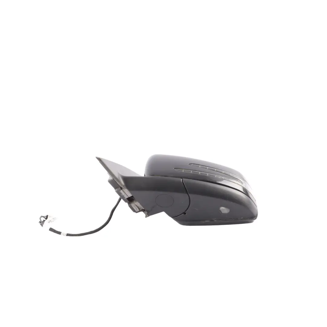 Mercedes W204 Wing Mirror Power Fold Door Left N/S Obsidian Black Metallic 197 - SKU RHD-A2048103176-OB - Part number A2048103176