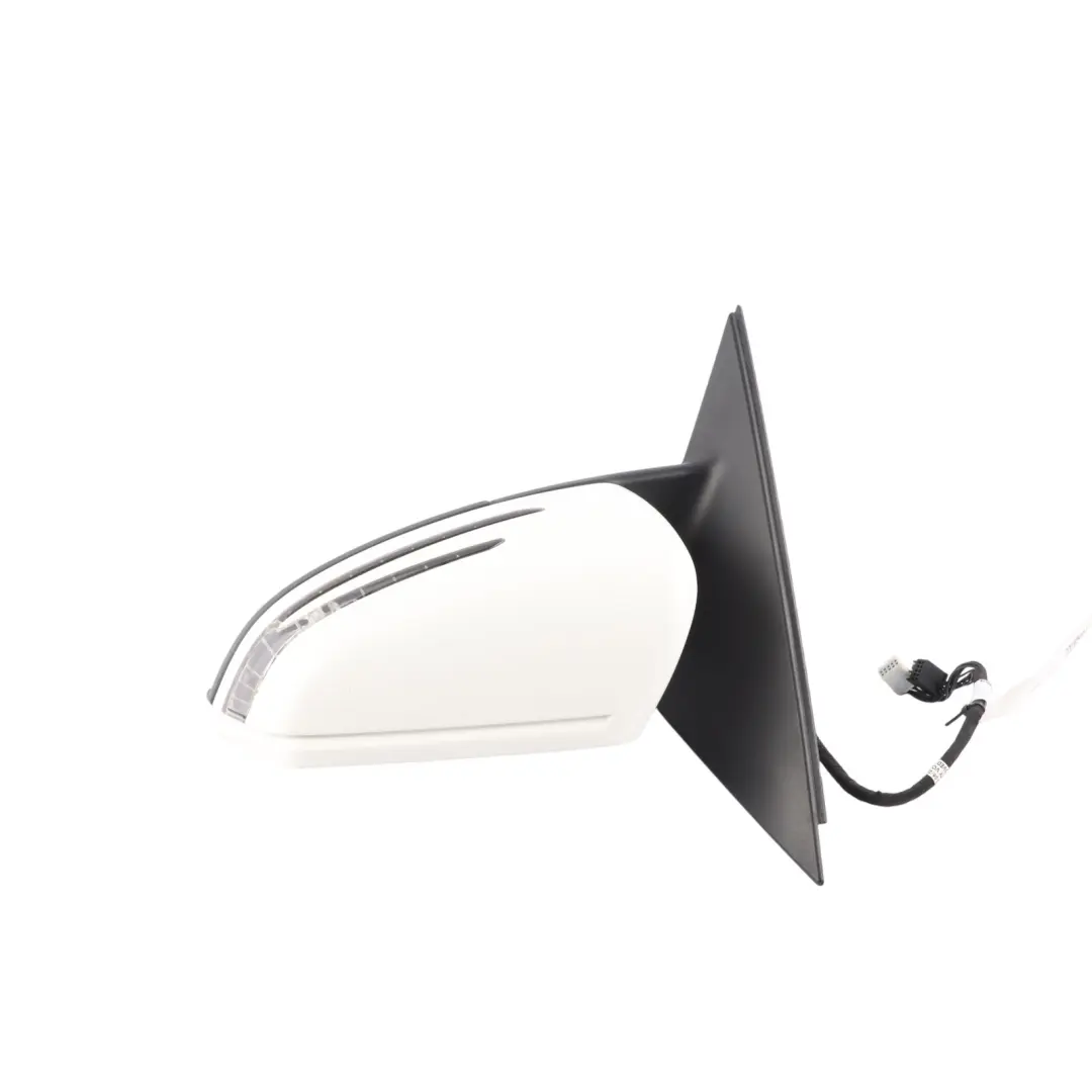 Mercedes W204 Wing Mirror Power Fold Door Left N/S Polar White - 149 - SKU RHD-A2048103176-POL2 - Part number A2048103176