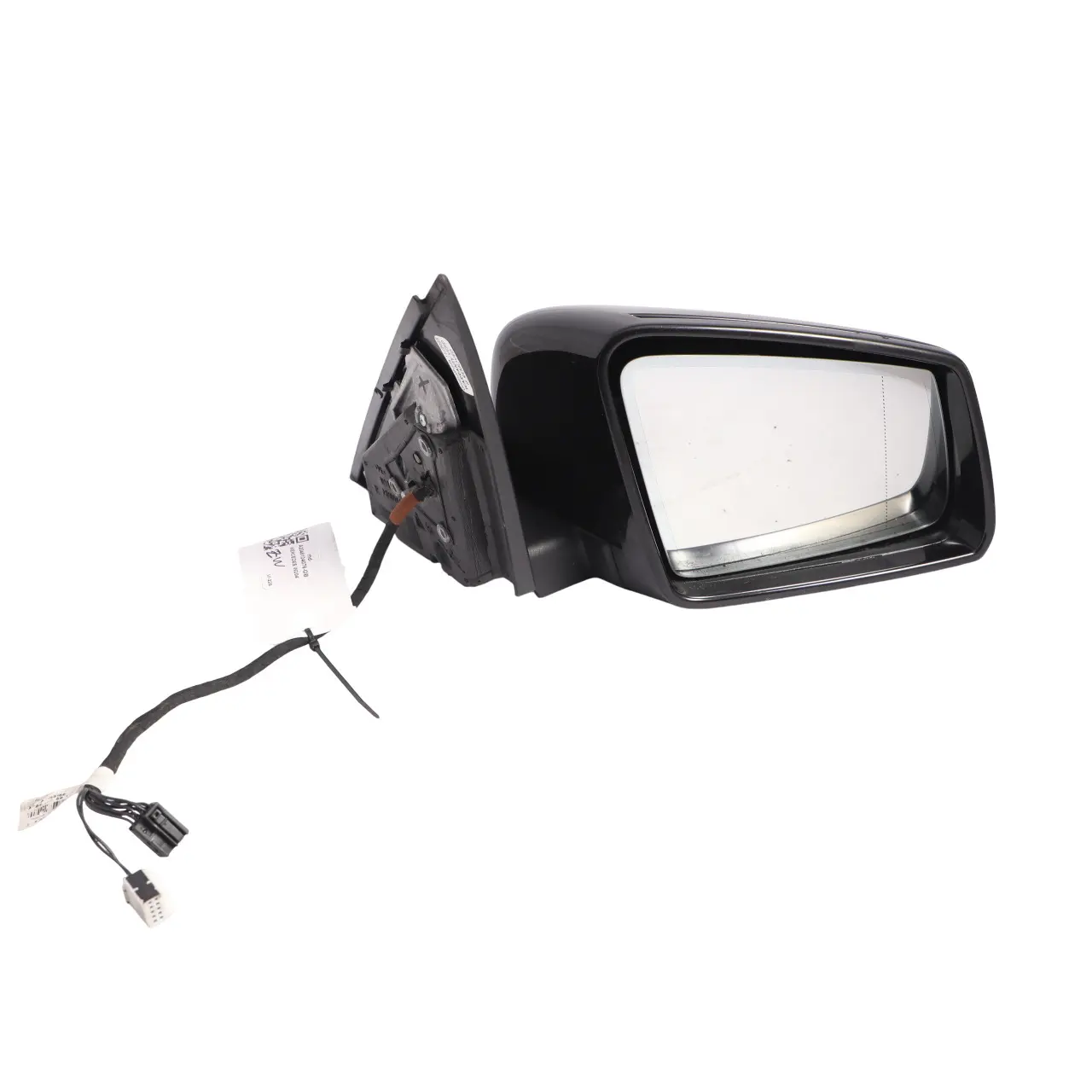 Wing Mirror Mercedes W204 Door Right O/S Power Fold Auto Dip Obsidian Black 197
