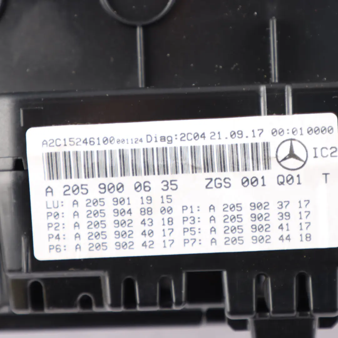 Mercedes W205 C43 AMG Instrument Cluster Speedo Clocks Automatic - SKU RHD-A2059000635 - Part number A2059000635