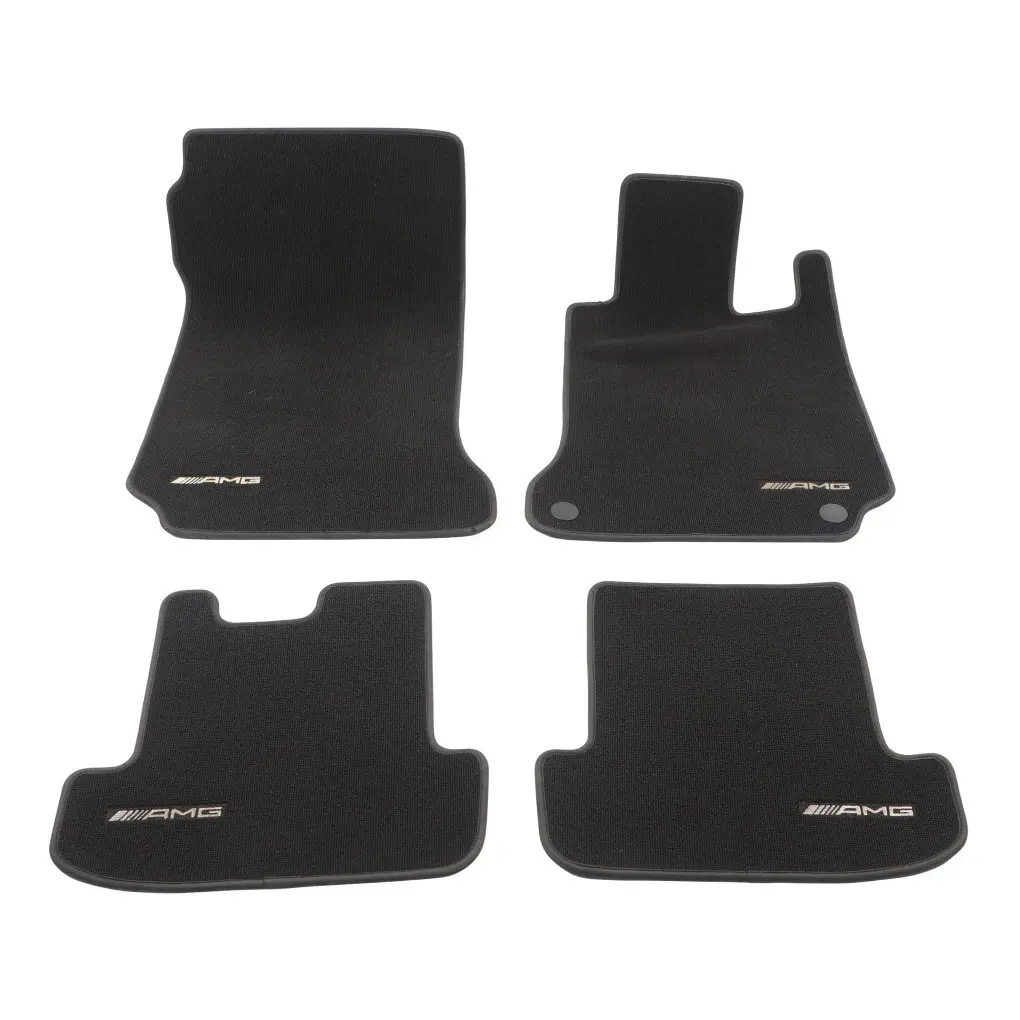 Mercedes C204 W207 Floor Mats Set AMG Interior Front Rear Footwell Floor Covers