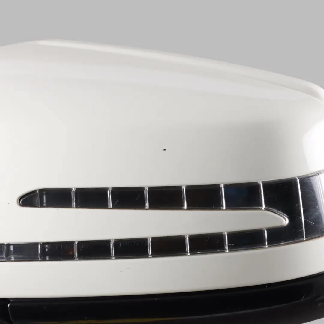 Wing Mirror Door Auto Dip Left N/S Calcite White - 650 to Mercedes W212 with Part number A2128102176 Mercedes W212 Wing Mirror Door Auto Dip Left N/S Calcite White - 650 - SKU RHD-A2128102176-CW - Part number A2128102176