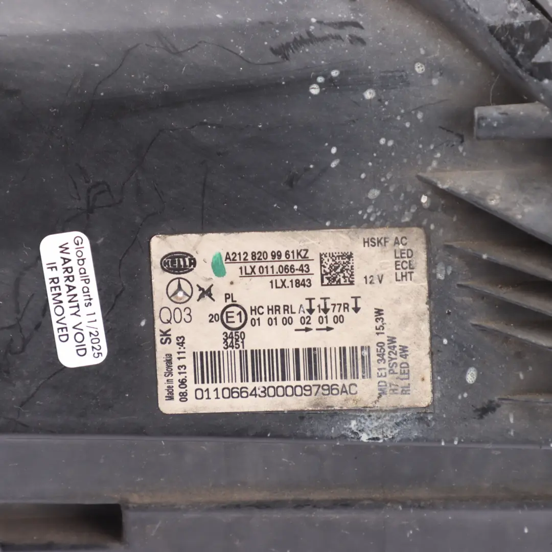 Front Lamp Headlight Xenon Hella Left N/S to Mercedes W212 with Part number A2128209961 Mercedes W212 Front Lamp Headlight Xenon Hella Left N/S - SKU RHD-A2128209961-1 - Part number A2128209961