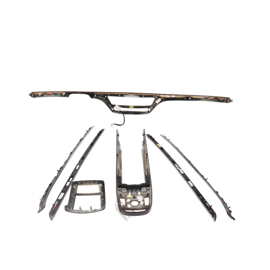 Dashboard Decor Trim Wood Burled Walnut Set Kit to Mercedes W221 with Part number A2216800771 Mercedes W221 Dashboard Decor Trim Wood Burled Walnut Set Kit - SKU RHD-A2216800771-1 - Part number A2216800771