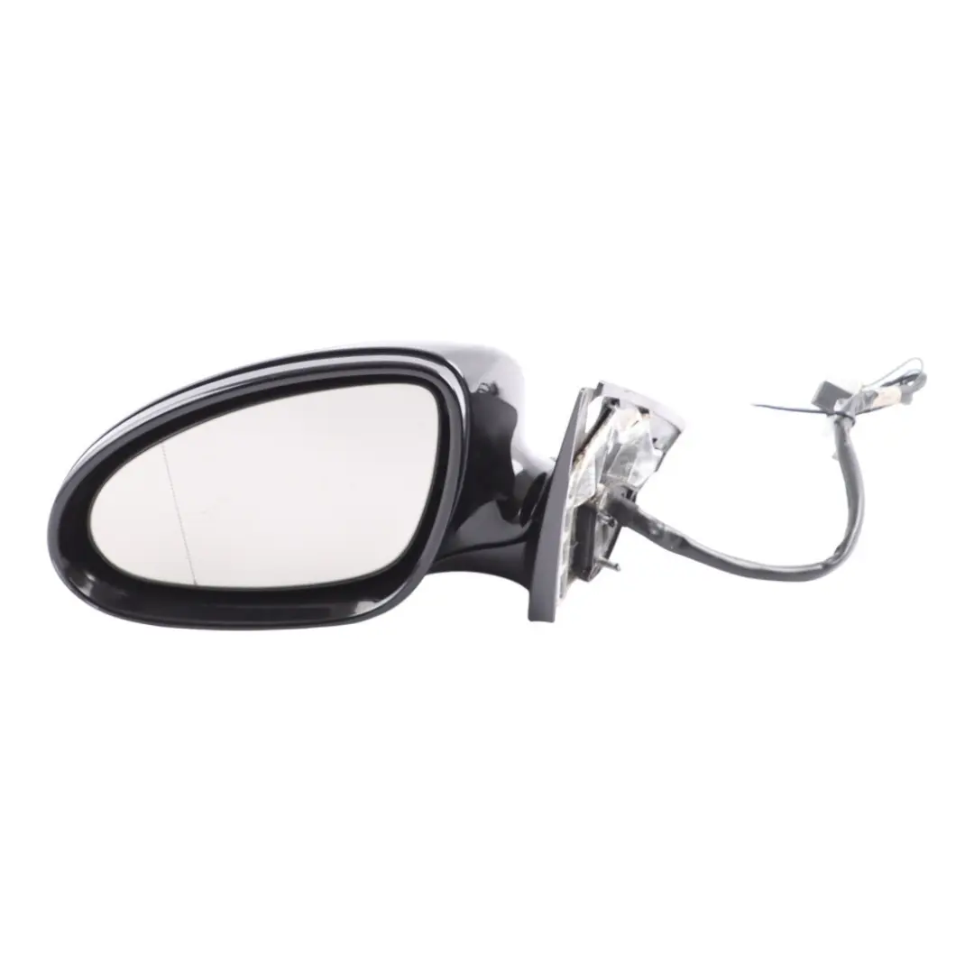 Mercedes W221 S320 Wing Mirror Left N/S Obsidian Black Metallic 197 - SKU RHD-A2218100376-OB - Part number A2218100376