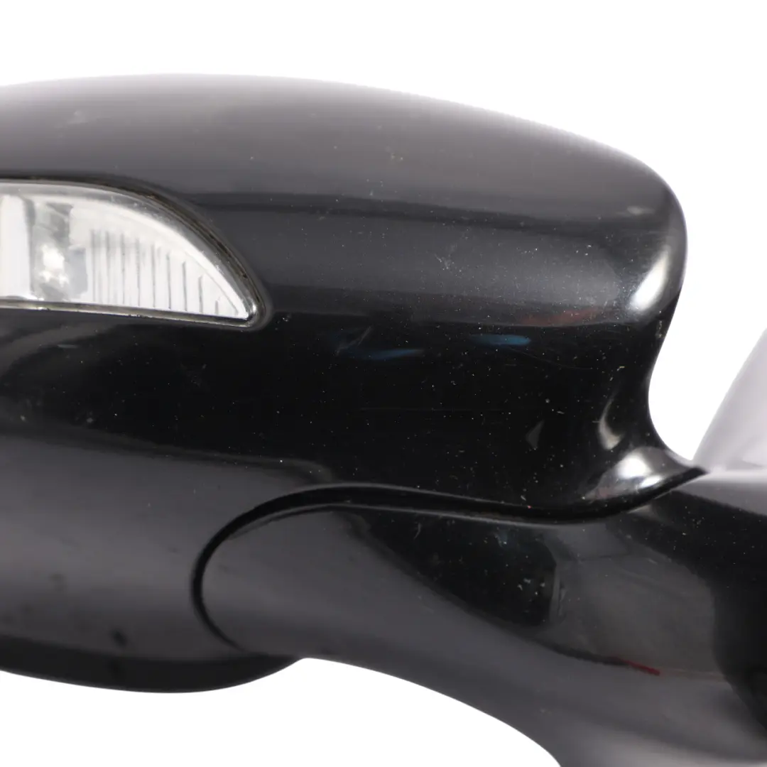 Mercedes W221 Wing Mirror Door Right O/S Auto Dip High Gloss Obsidian Black 197 - SKU RHD-A2218100676-OB - Part number A2218100676