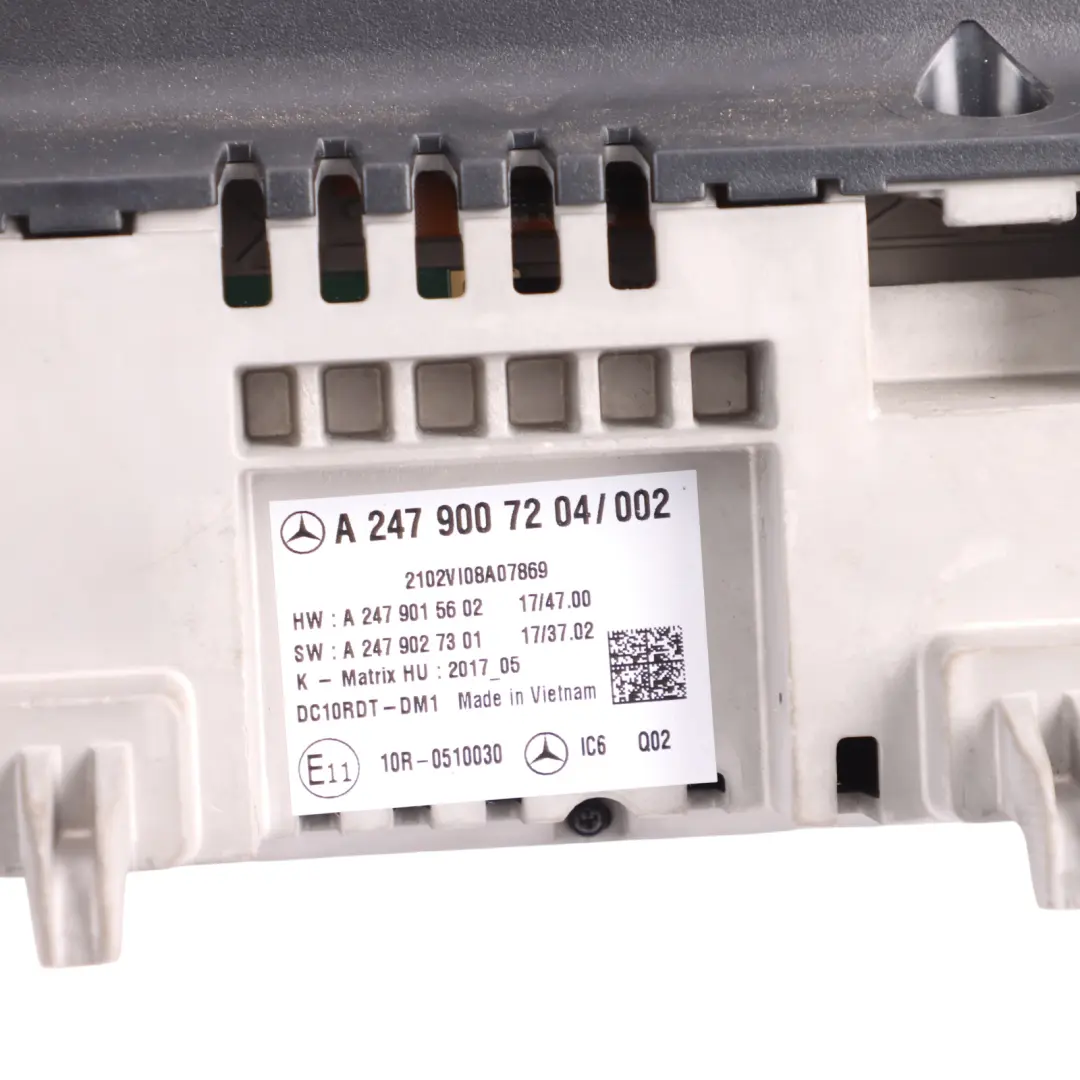 Display Screen Instrument Cluster Speedo Meter to Mercedes W177 W247 with Part number A2479007204 Mercedes W177 W247 Display Screen Instrument Cluster Speedo Meter - SKU RHD-A2479007204-1 - Part number A2479007204