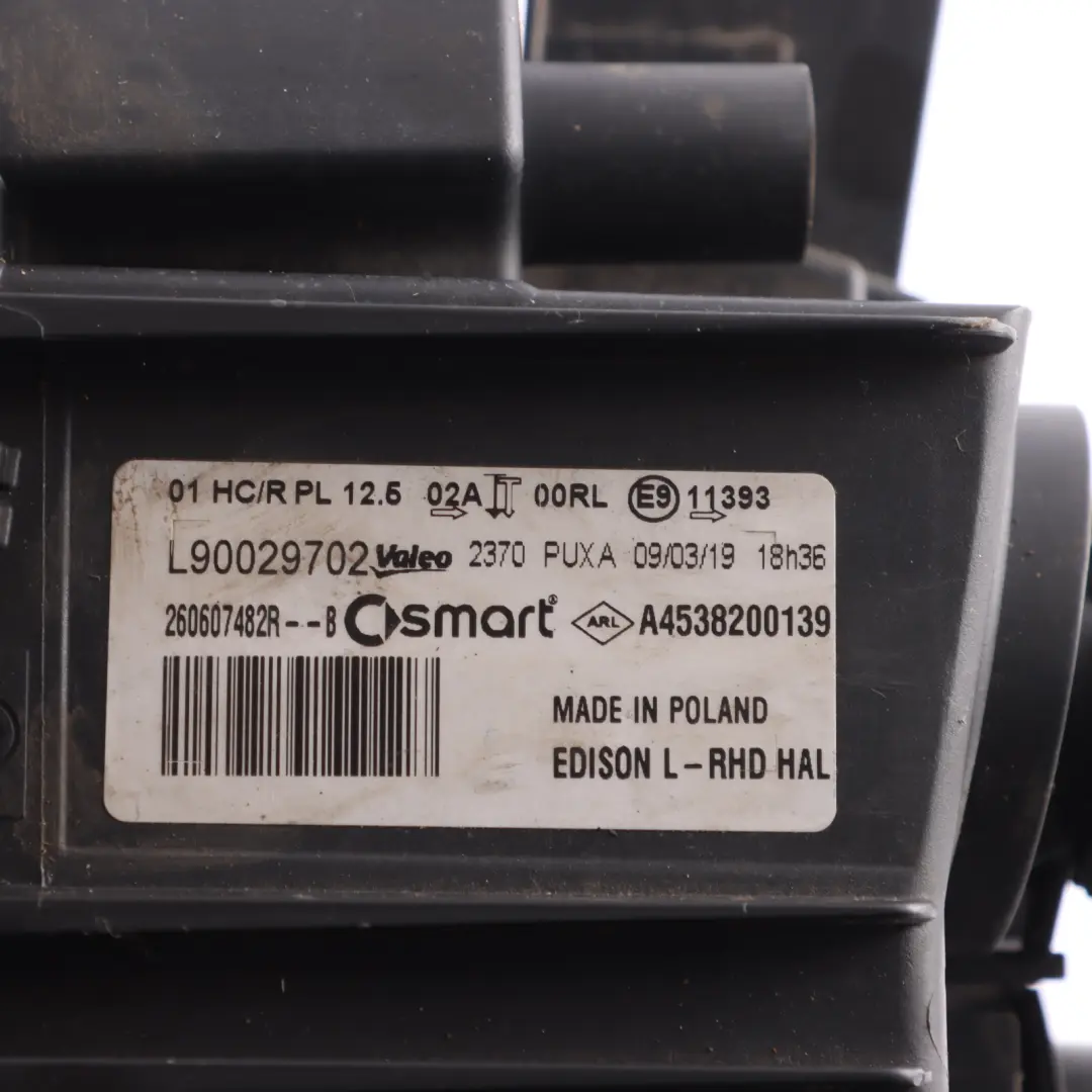 C453 Head Light Head Lamp LED Front Left N/S A4538200139 to Smart Fortwo with Part number A4539069200 Smart Fortwo C453 Head Light Head Lamp LED Front Left N/S A4538200139 - SKU RHD-A4539069200 - Part number A4539069200