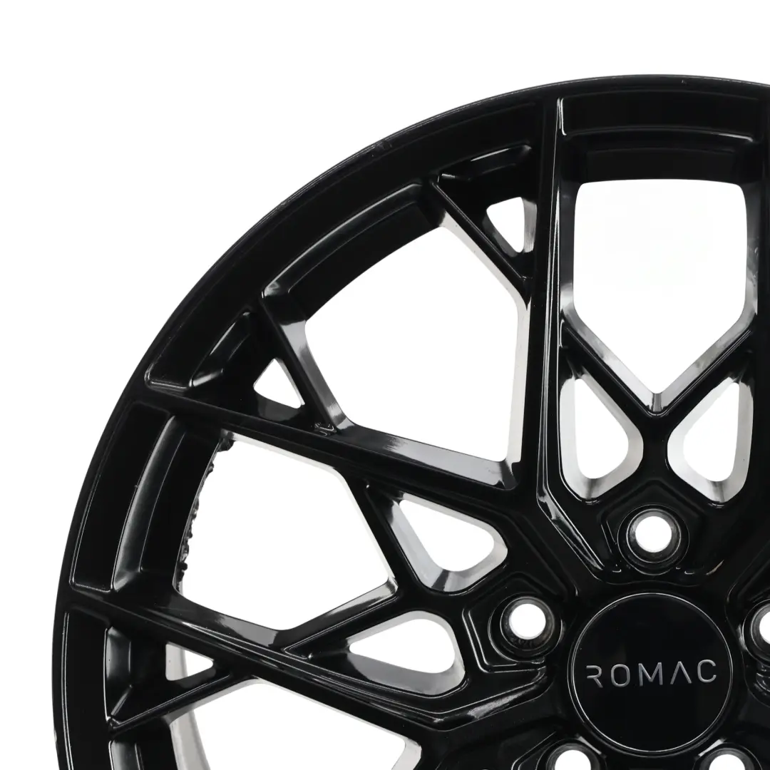  Romac Jante En Alliage Vortex Black Glossy 18" 8J ET:45 - SKU ROMAC-VIA-18-1 - Numéro de pièce ROMAC-VIA-18-1