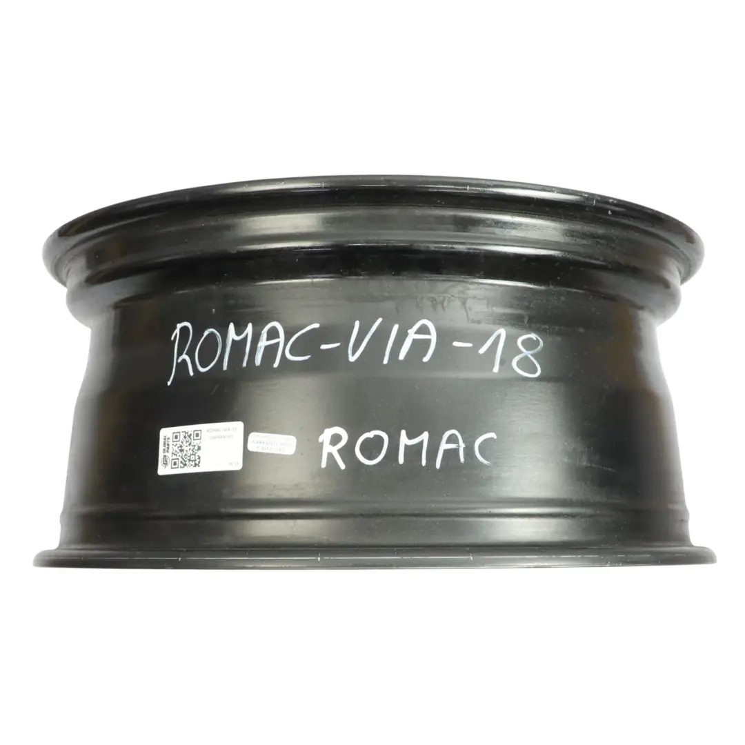 Romac Vortex Black Glossy Wheel Alloy RIm 18" 8J ET:45 to with Part number ROMAC-VIA-18 Romac Vortex Black Glossy Wheel Alloy RIm 18" 8J ET:45 - SKU ROMAC-VIA-18 - Part number ROMAC-VIA-18