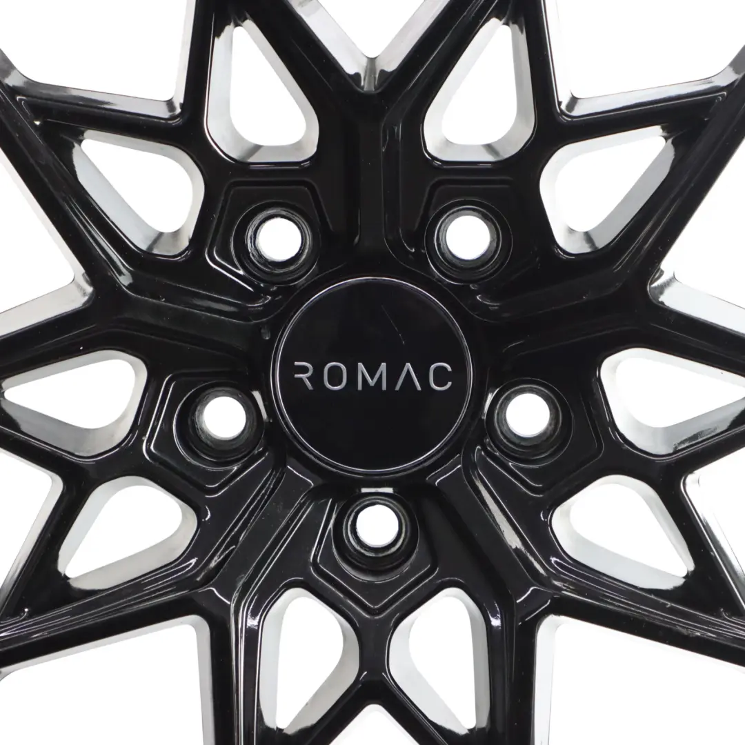  Romac Vortex Black Glossy Ruota In Lega 18" 8J ET:45 - SKU ROMAC-VIA-18 - Numero di parte ROMAC-VIA-18