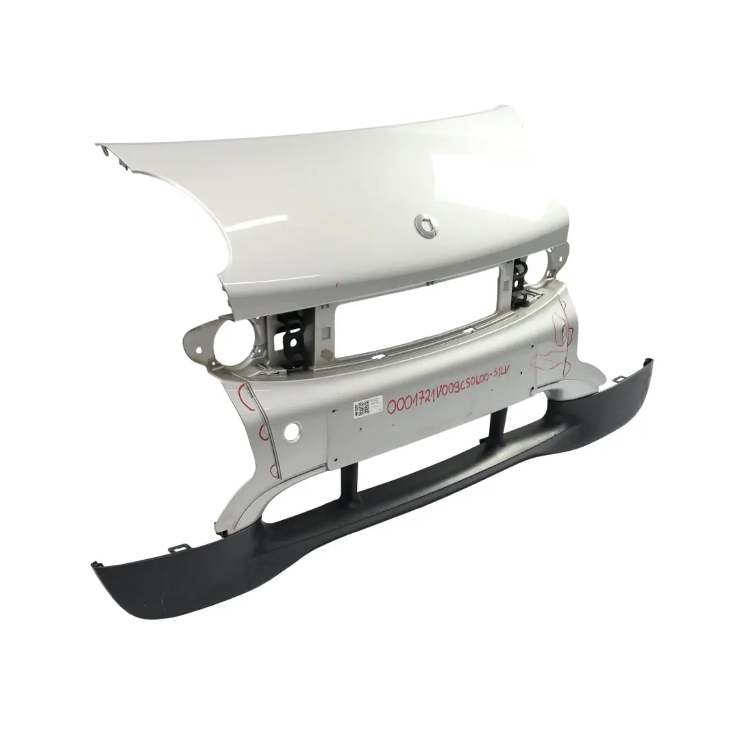 Smart Fortwo C450 Front Bumper Centre Slam Panel Cover Silver Metallic - EAD - SKU 0001721V009C50L00-SILV - Part number 0001721V009C50L00