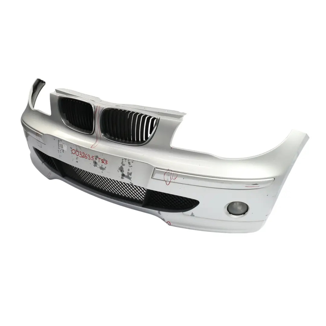 BMW E87 Zderzak Przedni Titansilber Srebrny Metalik - 354 - SKU 0032635-TS3 - Numer Części 0032635