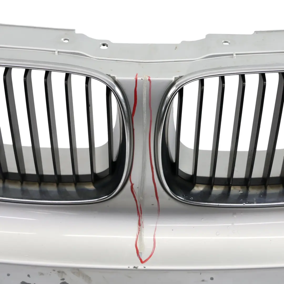 Complete Front Bumper Titansilber Silber Silver Metallic - 354 to BMW E87 with Part number 0032635 BMW E87 Complete Front Bumper Titansilber Silber Silver Metallic - 354 - SKU 0032635-TS3 - Part number 0032635