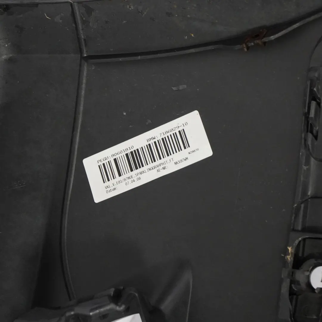 BMW E81 E87 LCI Complete Front Bumper Trim Panel Sparkling Graphite - A22 - SKU 0035909-SG - Part number 0035909