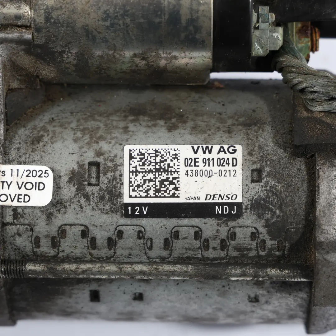Arranque Start Stop Denso para Volkswagen Golf Mk7 Audi A3 8V Motor De con número de pieza 02E911024D Volkswagen Golf Mk7 Audi A3 8V Motor De Arranque Start Stop Denso - SKU 02E911024D - Número de pieza 02E911024D