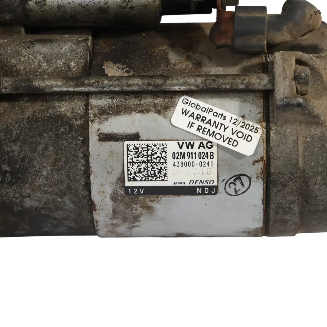 Volkswagen VW Golf Mk7 VII Passat B8 Anlasser Dieselmotor - SKU 02M911024B - Teilenummer 02M911024B