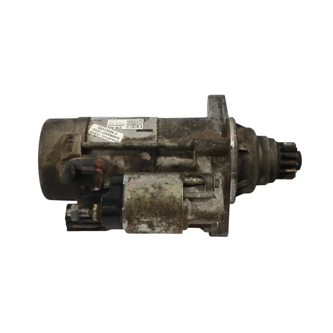 Starter Motor Diesel Engine to Volkswagen VW Golf Mk7 VII Passat B8 with Part number 02M911024B Volkswagen VW Golf Mk7 VII Passat B8 Starter Motor Diesel Engine - SKU 02M911024B - Part number 02M911024B