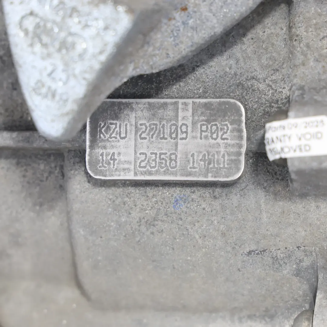 Audi TT 8J 2.0 TFSI BWA Manual Gearbox 6 Speed KZU WARRANTY - SKU 02Q300045E - Part number 02Q300045E