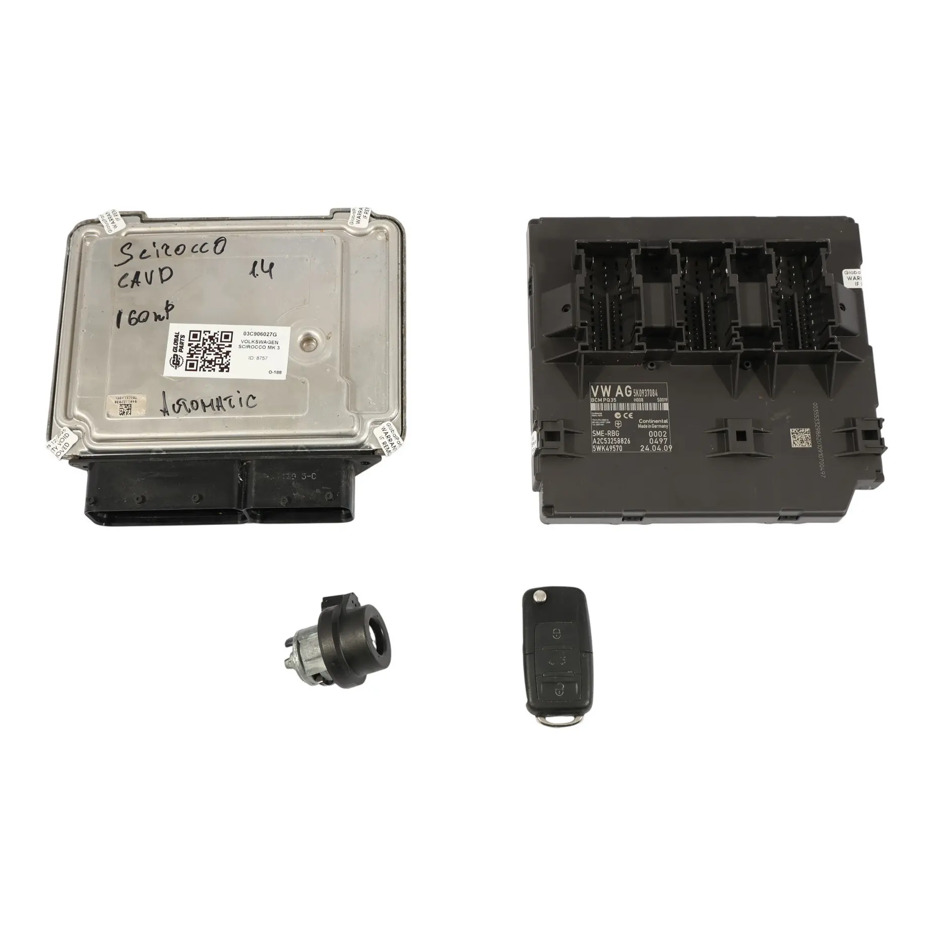 Volkswagen Scirocco Mk3 Kit Gestion Moteur 1.4 TSI CAVD 03C906027G Automatique