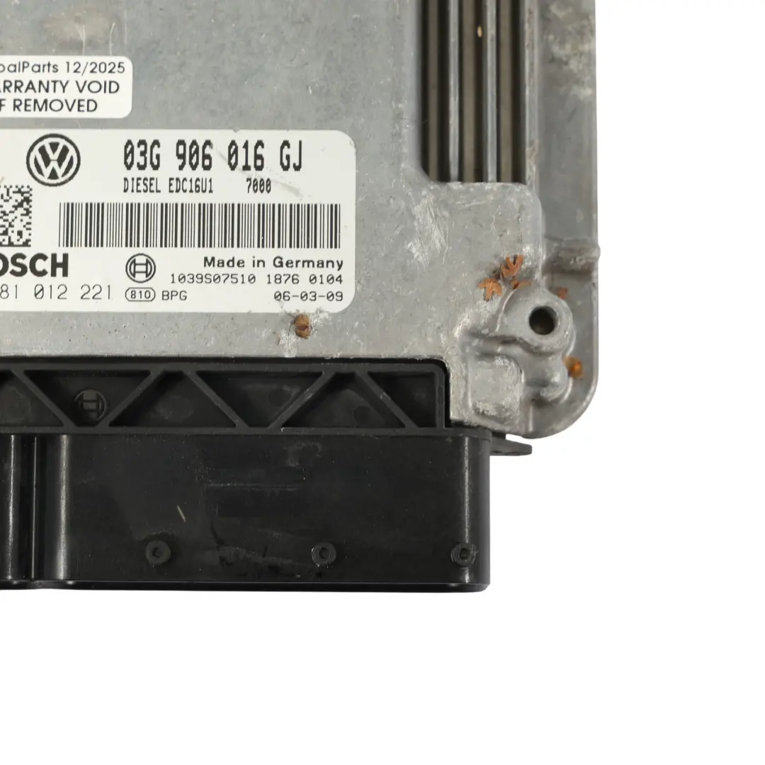 1K 2.0 SDI BDK 75CH Kit Calculateur Moteur Manuel pour Volkswagen Golf V à propos du numéro de pièce 03G906016GJ Volkswagen Golf V 1K 2.0 SDI BDK 75CH Kit Calculateur Moteur Manuel - SKU 03G906016GJ-1 - Numéro de pièce 03G906016GJ
